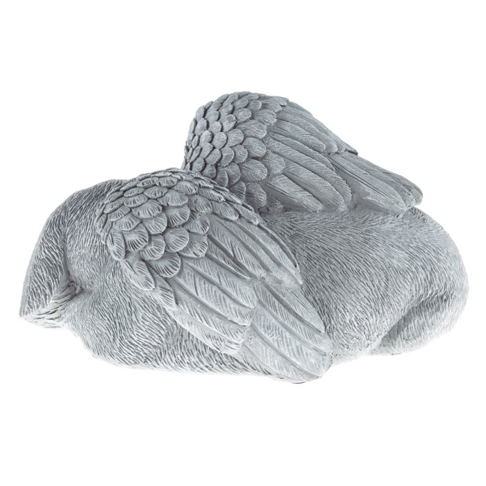 Alcott Hill® Huxley Sleeping Angel Dog Statue & Reviews Wayfair